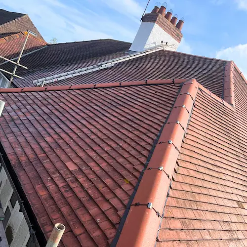 Right Choice Property Solutions re-roof with new ridge tiles